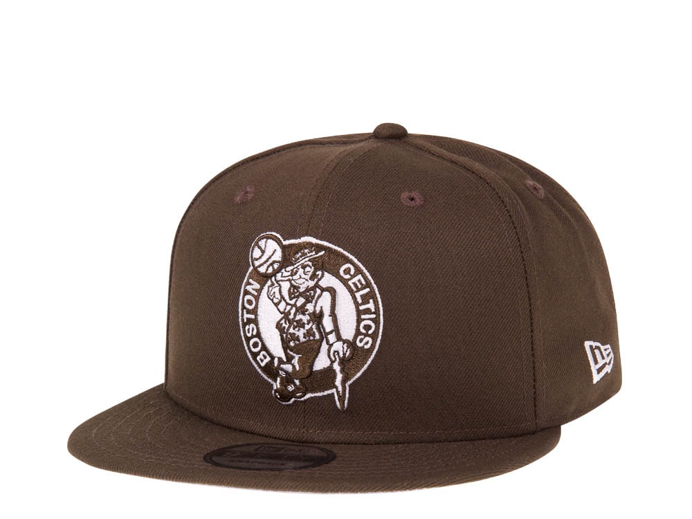 New Era Boston Celtics Walnut Classic Edition 9Fifty Snapback Casquette