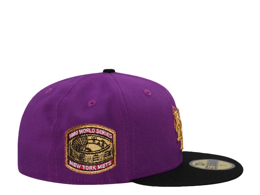 New Era New York Mets World Series 1969 Grape Metallic Flame Edition 59Fifty Fitted Casquette