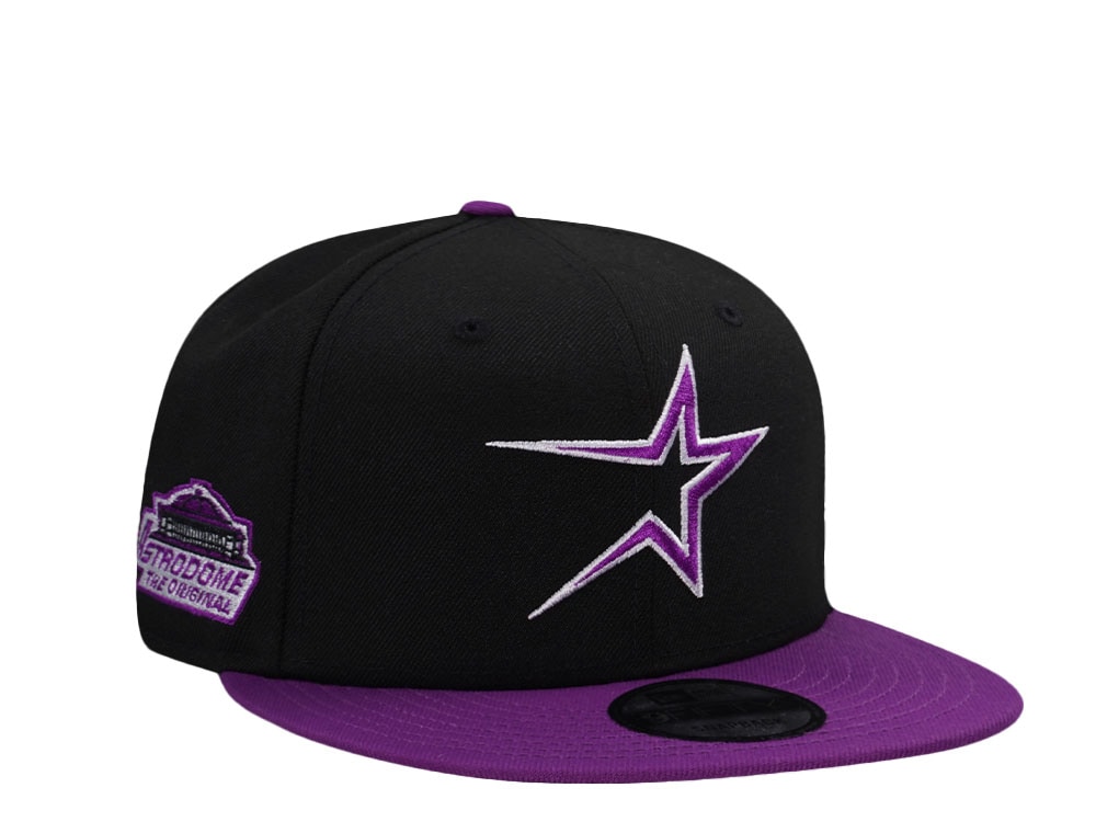 New Era Houston Astros Astrodome Black Sparkling Grape Edition 9Fifty Snapback Casquette