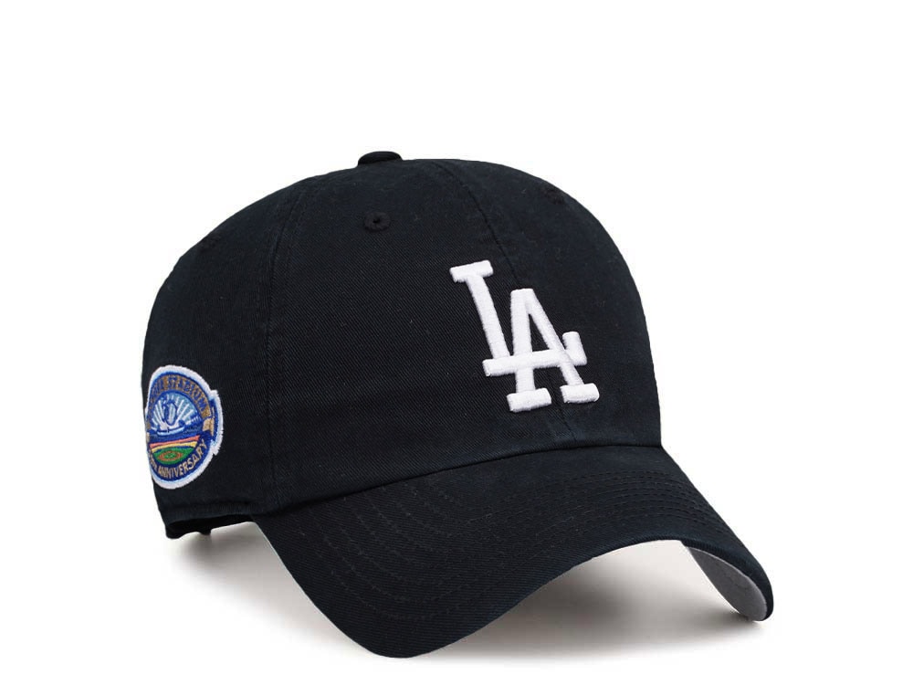47Brand Los Angeles Dodgers Cooperstown Black Clean Up Strapback Casquette