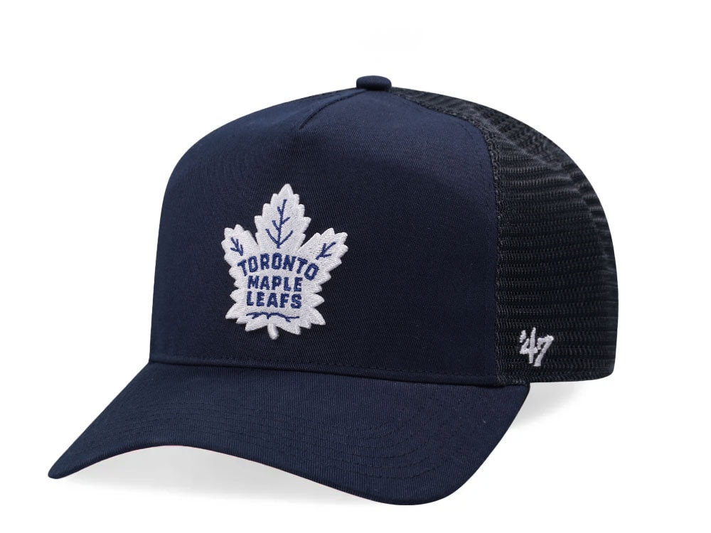 47Brand Toronto Maple Leafs Navy Hitch Trucker Snapback Casquette