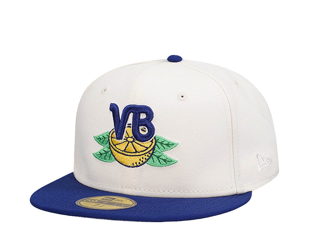 New Era Vero Beach Dodgers  Vintage Chrome Two Tone Edition 59Fifty Fitted Casquette