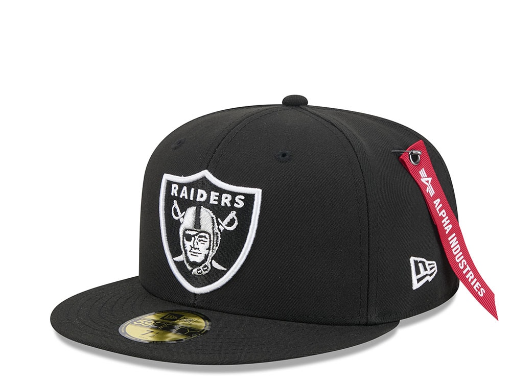 New Era Alpha Industries Las Vegas Raiders Navy Prime Edition 59Fifty Fitted Casquette