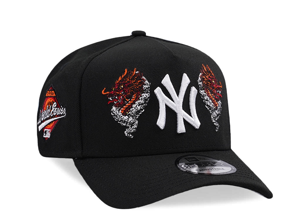 New Era New York Yankees World Series 1996 Dragon Black Prime Edition 9Forty A Frame Snapback Casquette