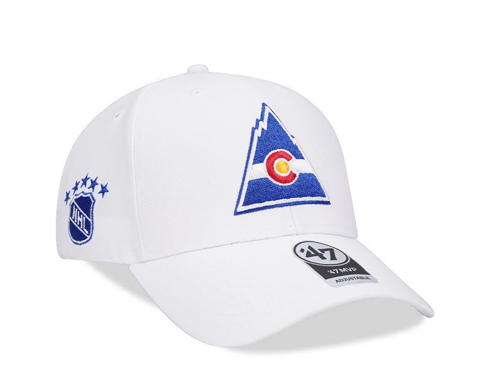 47Brand Colorado Rockies Vintage White Sure Shot MVP Snapback Casquette