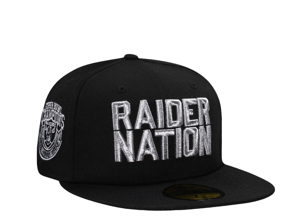 New Era Las Vegas Raiders Super Bowl Champions Black Prime Edition 59Fifty Fitted Casquette