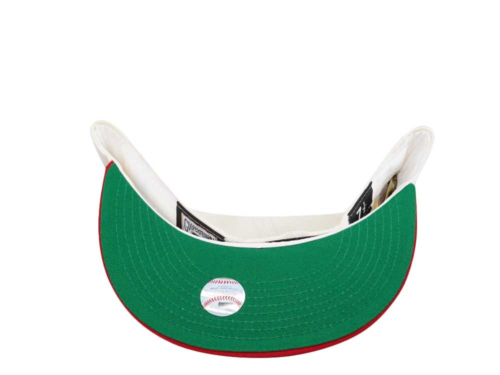 New Era Cleveland Indians 100 Seasons Amercian League Chrome Throwback Two Tone Edition 59Fifty Fitted Casquette
