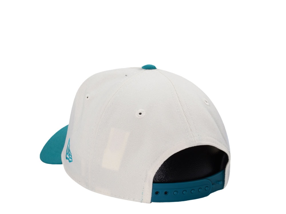 New Era Anaheim Ducks 10th Anniversary Chrome Aqua Two Tone Edition 9Forty A Frame Snapback Casquette