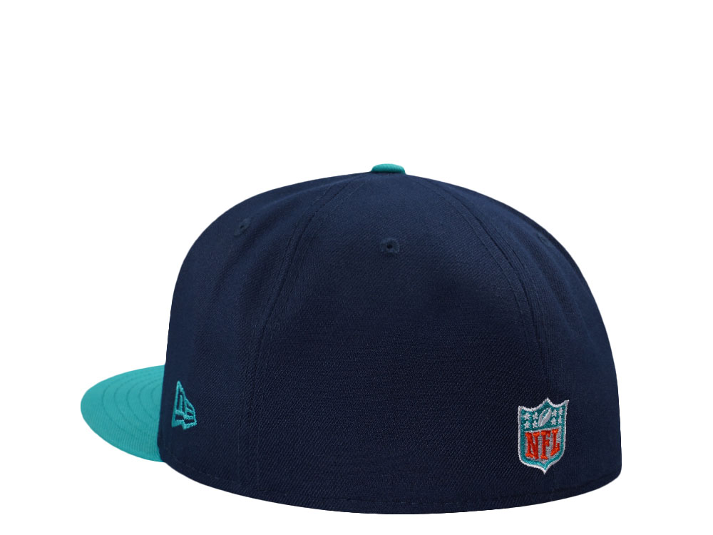 New Era Miami Dolphins 40th Anniversary Navy Two Tone Edition 59Fifty Fitted Casquette