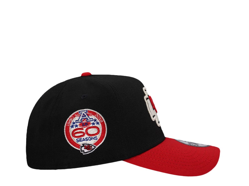 New Era Kansas City Chiefs 60 Seasons Two Tone 9Forty A Frame Snapback Casquette