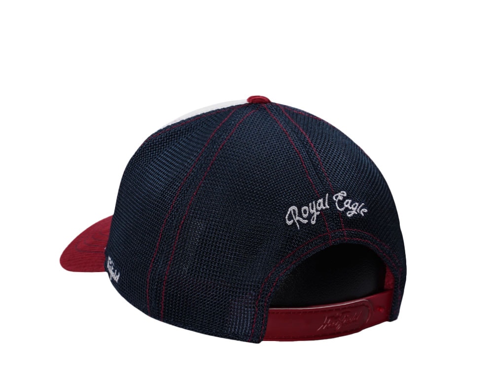 Hatfield Royal Eagle White Red Trucker Snapback Casquette