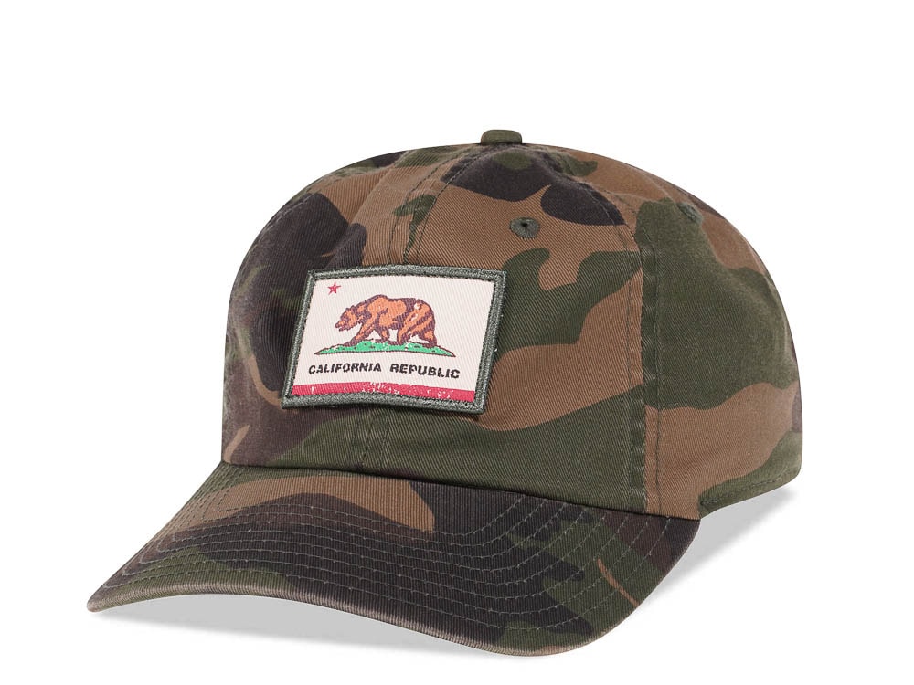 American Needle California Republic Camouflage Vintage Casual Strapback Casquette