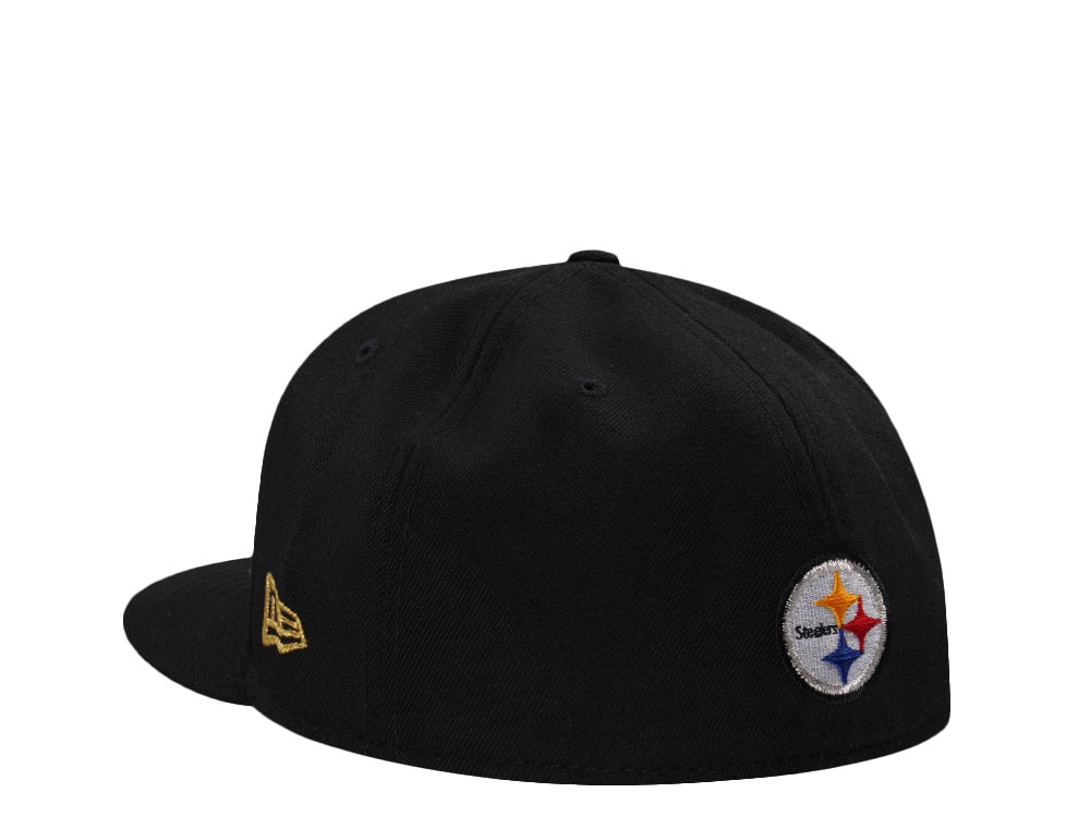 New Era Pittsburgh Steelers 40th Anniversary Metallic Black Prime Edition 59Fifty Fitted Casquette