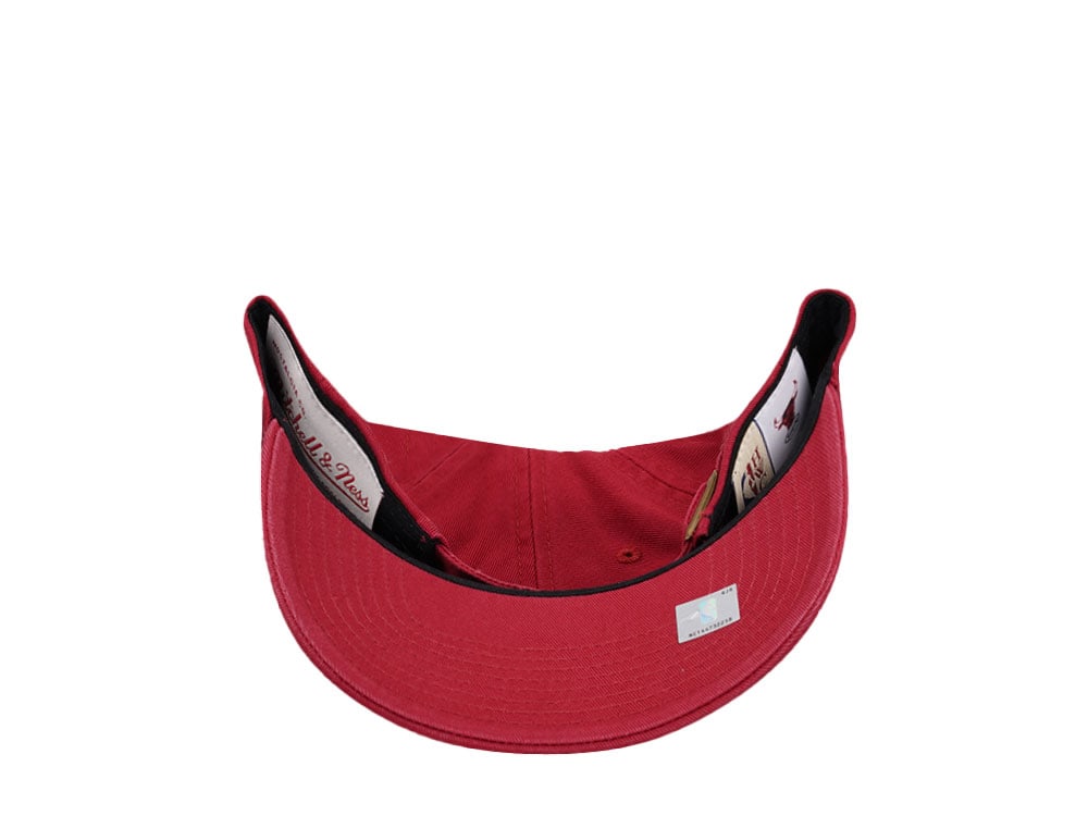 Mitchell & Ness Atlanta Hawks Golden Hour Glaze Red Dadhat Strapback Casquette