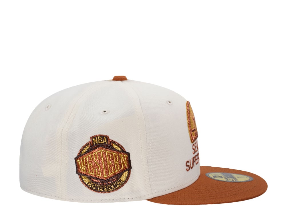 New Era Seattle Supersonics Western Conference Chrome Two Tone Edition 59Fifty Fitted Casquette