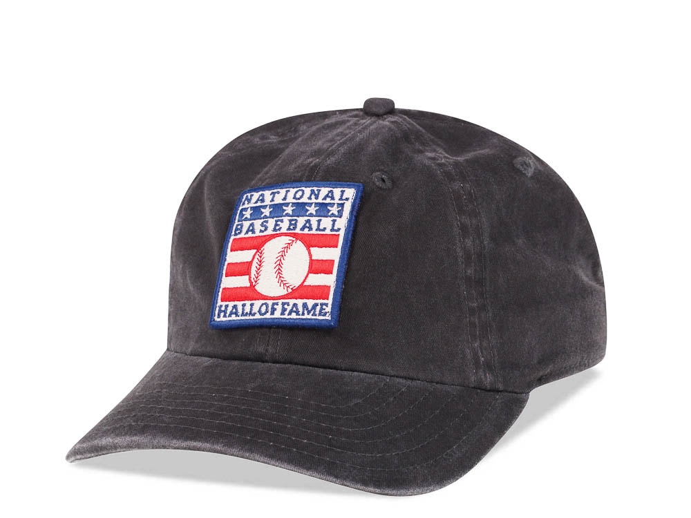 American Needle National Baseball Hall of Fame Black Vintage Casual Strapback Casquette