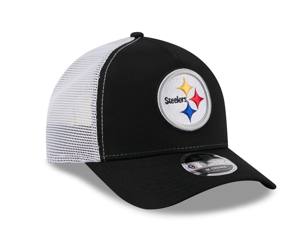 New Era Pittsburgh Steelers Official Team Color Edition 9Forty M Crown A Frame Trucker Snapback Casquette