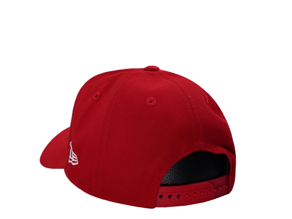 New Era Los Angeles Dodgers World Series 2025 Angel Scarlet Prime Edition 9Fifty A Frame Snapback Casquette