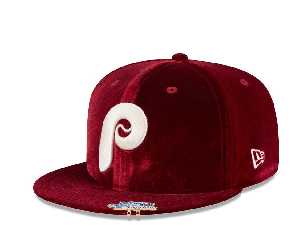 New Era Philadelphia Phillies World Series 1980 Velvet 59Fifty Fitted Casquette