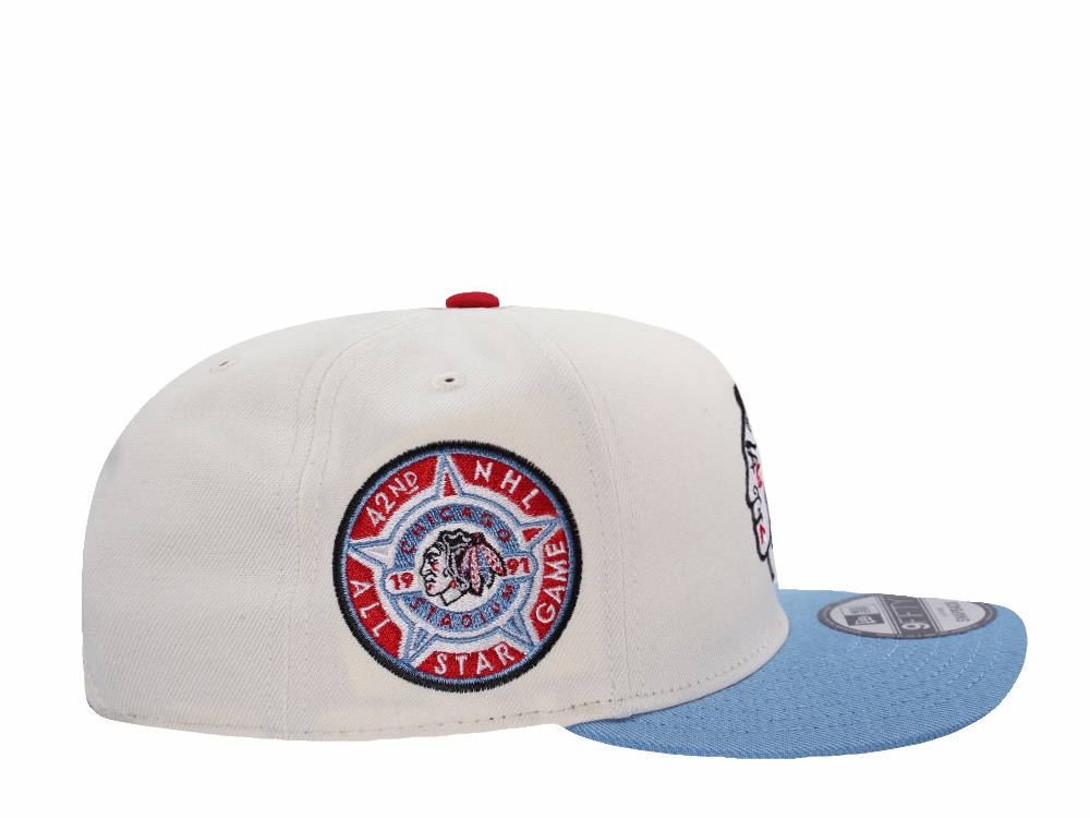 New Era Chicago Blackhawks All Star Game 1991 Chrome Two Tone Edition 9Fifty A Frame Snapback Casquette