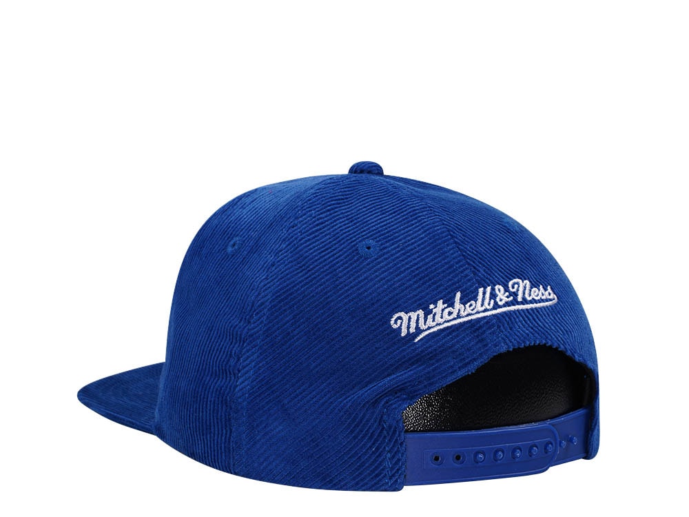 Mitchell & Ness Golden State Warriors Blue Cord Hardwood Classic Snapback Casquette
