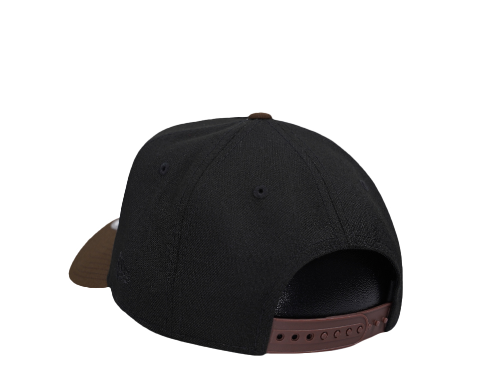 New Era Los Angeles Dodgers 100th Anniversary Black Two Tone Throwback 9Forty A Frame Snapback Casquette