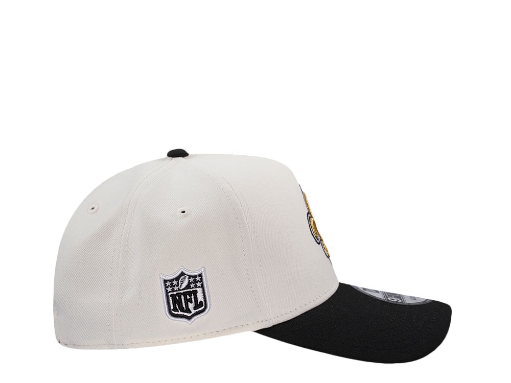 New Era New Orleans Saints Classic Chrome Two Tone Edition 9Forty A Frame Snapback Casquette