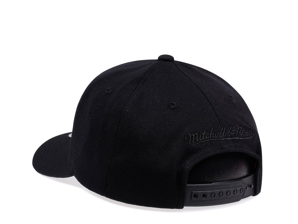 Mitchell & Ness Los Angeles Clippers Black Out Team Arch Red Line Flex Snapback Casquette