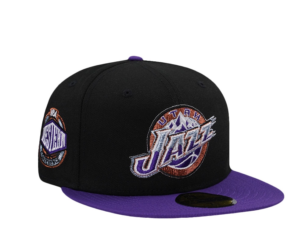 New Era Utah Jazz Western Conference Black Two Tone Edition 59Fifty Fitted Casquette