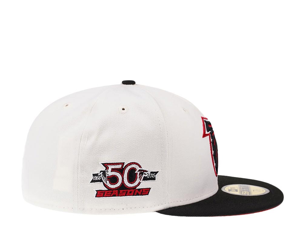 New Era Atlanta Falcons 50th Anniversary Cream Dome Edition 59Fifty Fitted Casquette