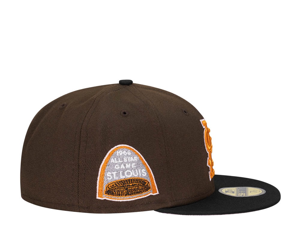 New Era St. Louis Cardinals All Star Game 1966 Chocolate Black Two Tone Edition 59Fifty Fitted Casquette