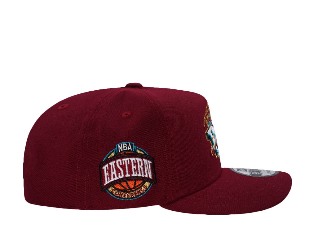 New Era Detroit Pistons NBA Eastern Conference Cardinal Red Prime Edition 9Fifty A Frame Snapback Casquette