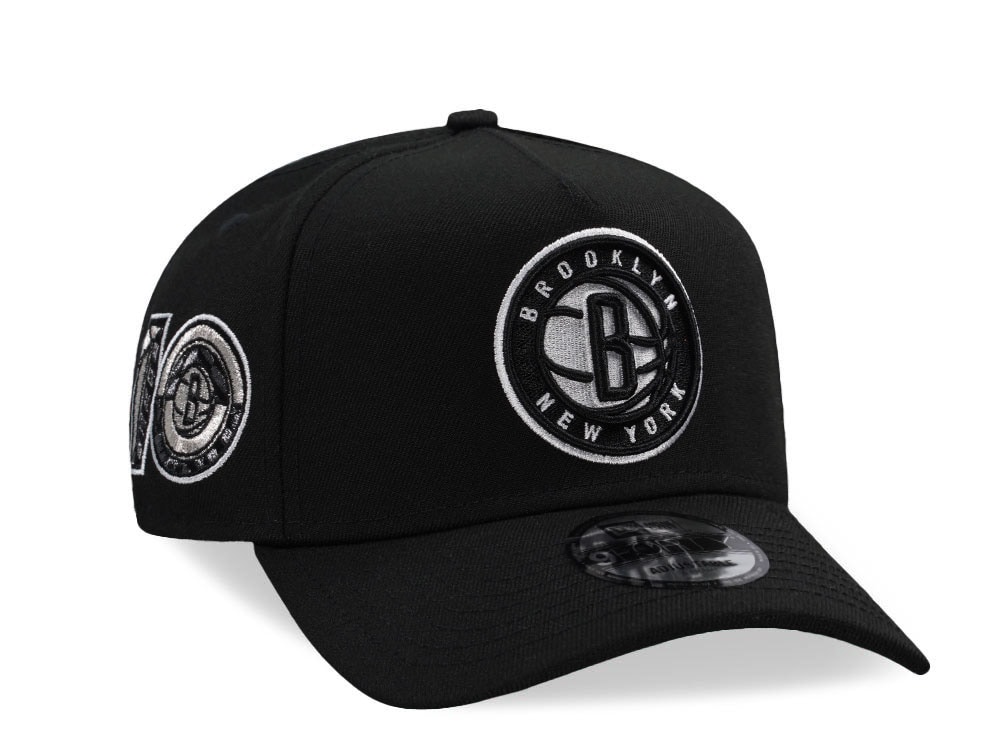 New Era Brooklyn Nets 10 Anniversary Black Prime Edition 9Forty A Frame Snapback Casquette