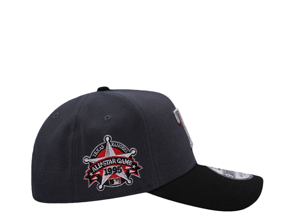 New Era Texas Rangers All Star Game 1995 Dark Gray Two Tone Edition 9Forty A Frame Snapback Casquette