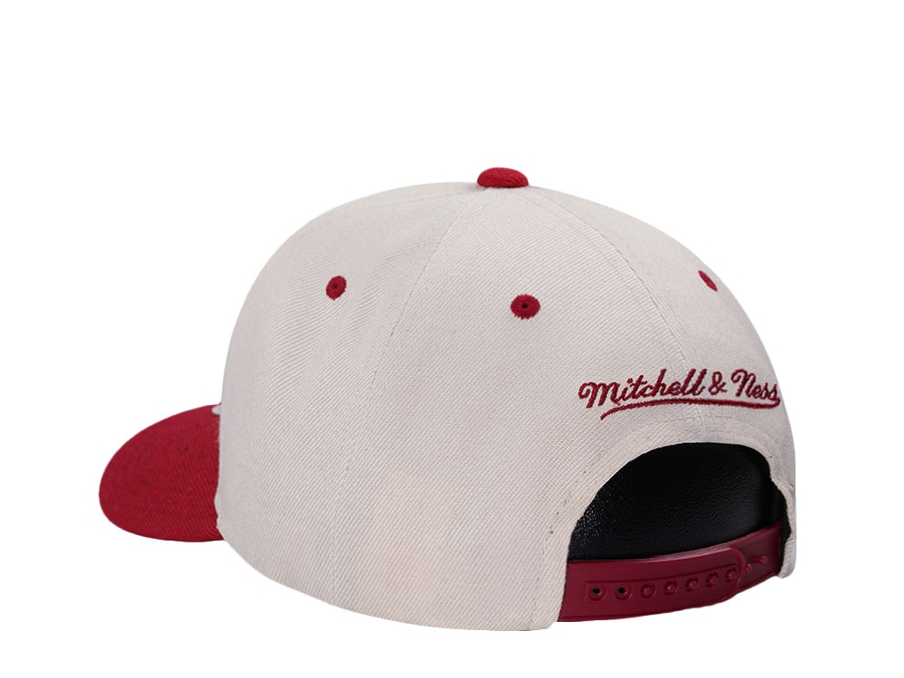 Mitchell & Ness Miami Heat Chrome Two Tone Pro Crown Fit Snapback Casquette