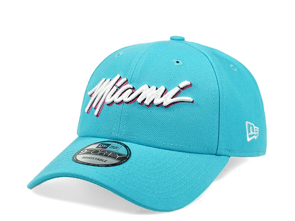 New Era Miami Heat Vice Edition Teal 9Forty Snapback Casquette
