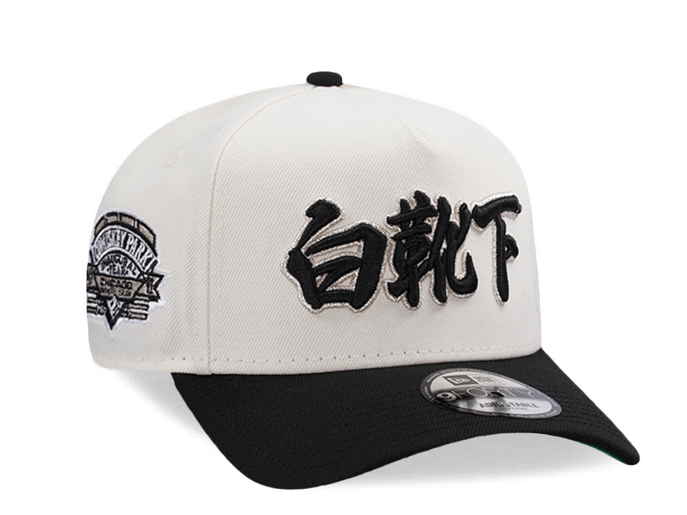 New Era Chicago White Sox Comiskey Park Kanji Chrome Two Tone Edition 9Forty A Frame Snapback Casquette