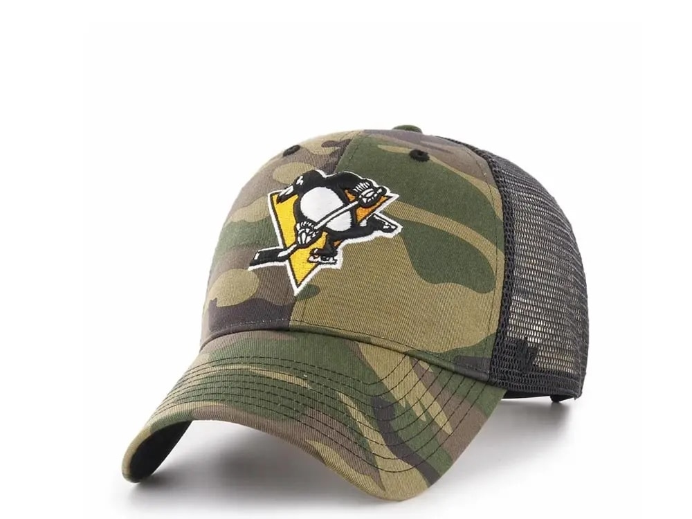 47brand Pittsburgh Penguins Classic Trucker Camo Snapback Casquette