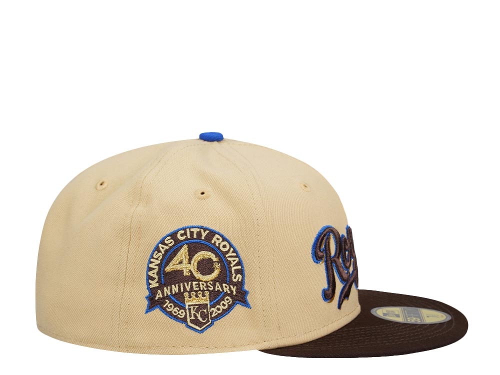 New Era Kansas City Royals 40th Anniversary Vegas Blue Two Tone Edition 59Fifty Fitted Casquette