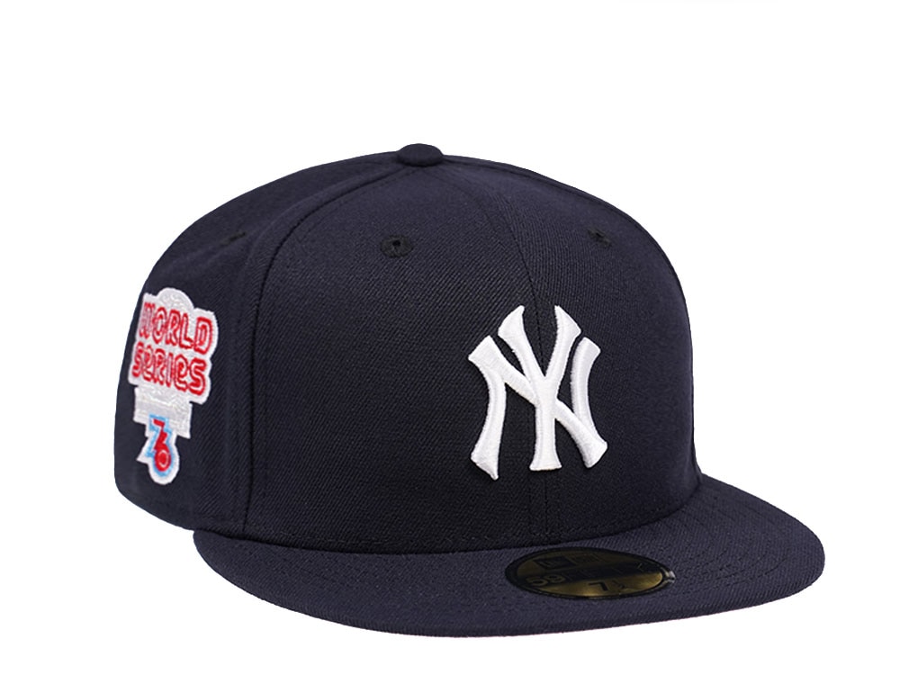 New Era New York Yankees World Series 1976 Navy and Pink Edition 59Fifty Fitted Casquette