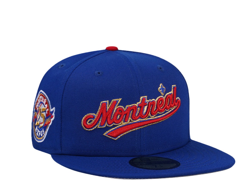 New Era Montreal Expos 25th Anniversary Blue Prime Edition 59Fifty Fitted Casquette