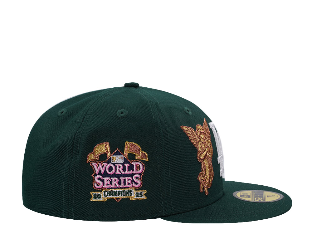New Era Los Angeles Dodgers World Series 2025 Dark Green Prime Edition 59Fifty Fitted Casquette