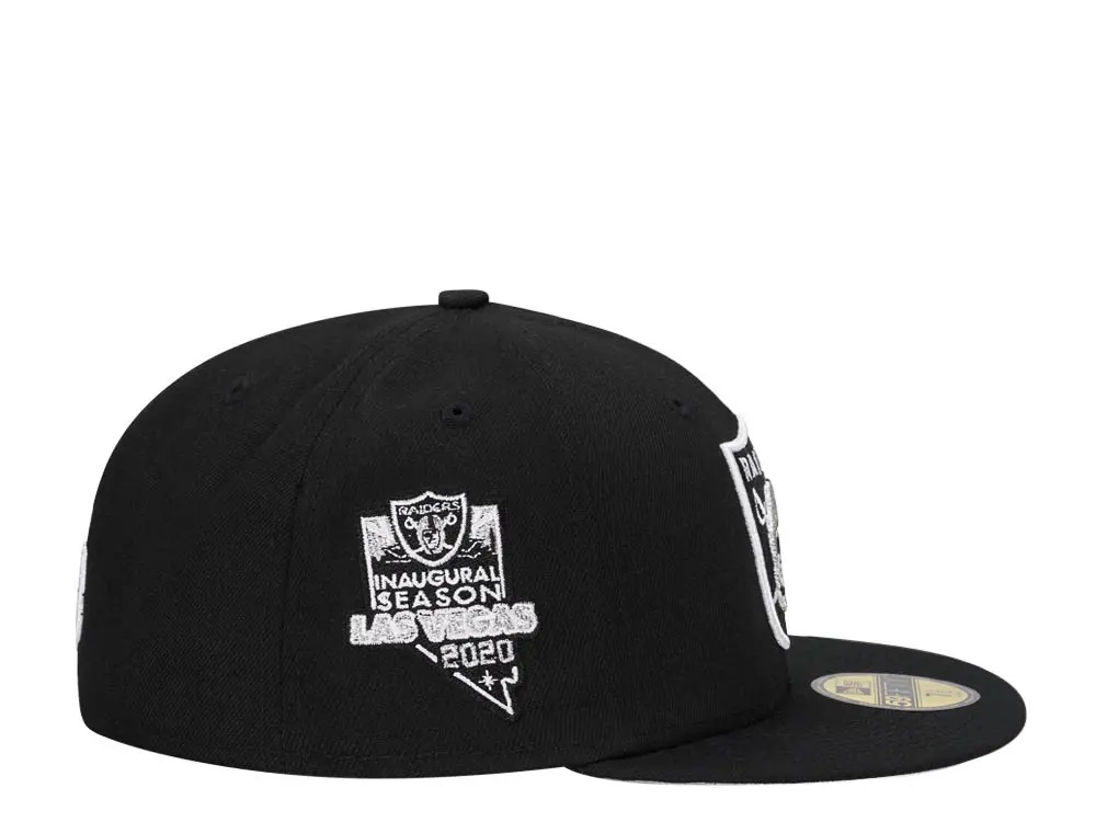 New Era Las Vegas Raiders Inaugural Season 2020 Black Edition 59Fifty Fitted Casquette