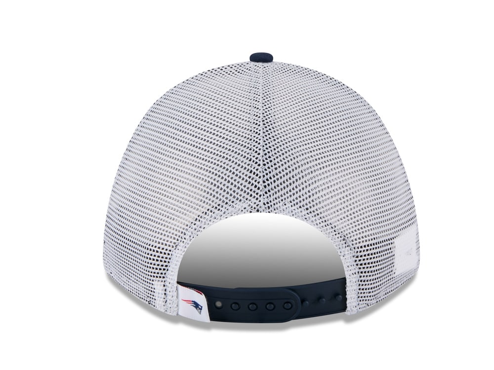 New Era New England Patriots Official Team Color Edition 9Forty M Crown A Frame Trucker Snapback Casquette