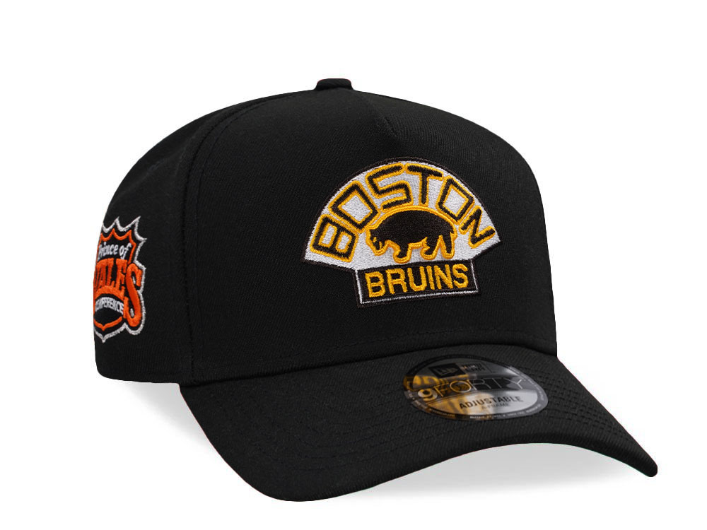New Era Boston Bruins Prince of Wales Conference Prime Edition 9Forty A Frame Snapback Casquette