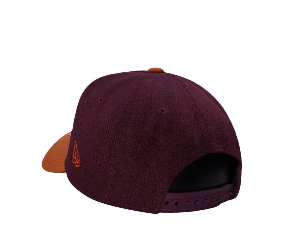 New Era Seattle Mariners All Star Game 2001 Maroon Rust Two Tone Edition 9Forty A Frame Snapback Casquette