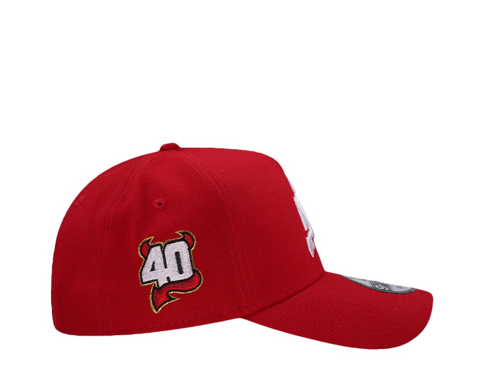 New Era New Jersey Devils 40th Anniversary Red Prime Edition 9Forty A Frame Snapback Casquette