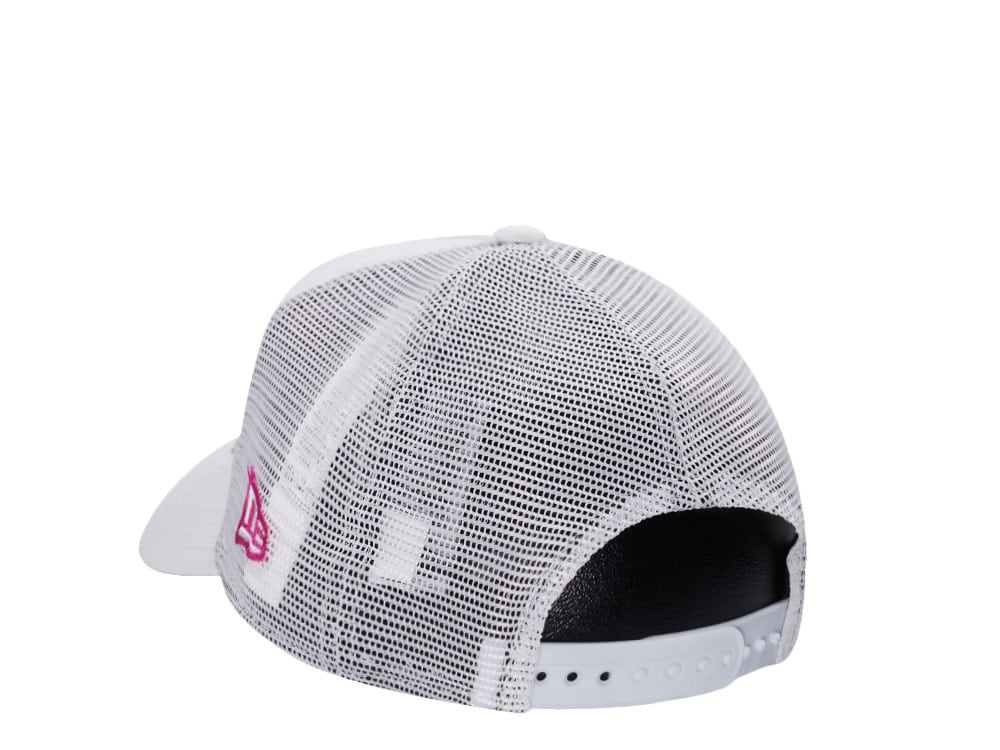 New Era Miami Heat White Summer Trucker Edition 9Forty A Frame Snapback Casquette