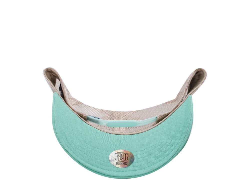 Djinns HFT Filthy Flamingo Surf Gang White Coastal Edition Trucker Snapback Casquette