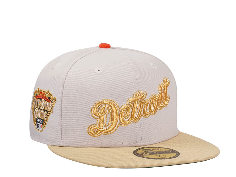 New Era Detroit Tigers All Star Game 2005 Stone Gold Two Tone Edition 59Fifty Fitted Casquette